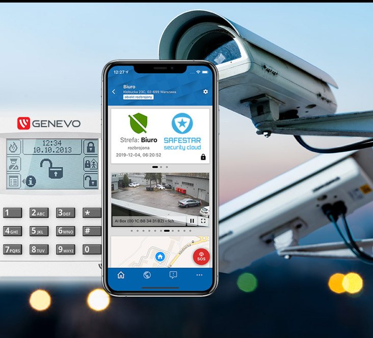 Centrala systemu alarmowego z aplikacją mobilną